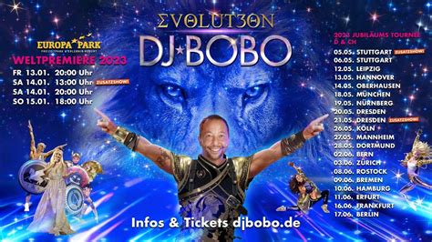 dj bobo nadcházející události|Dj BoBo EVOLUT3ON tour Praha